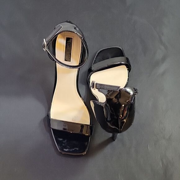 FOREVER 21 SQUARE TOE ADJUSTABLE BUCKLE ANKLE STRAP HIGH HEEL STILETTOS PUMP - Picture 5 of 13